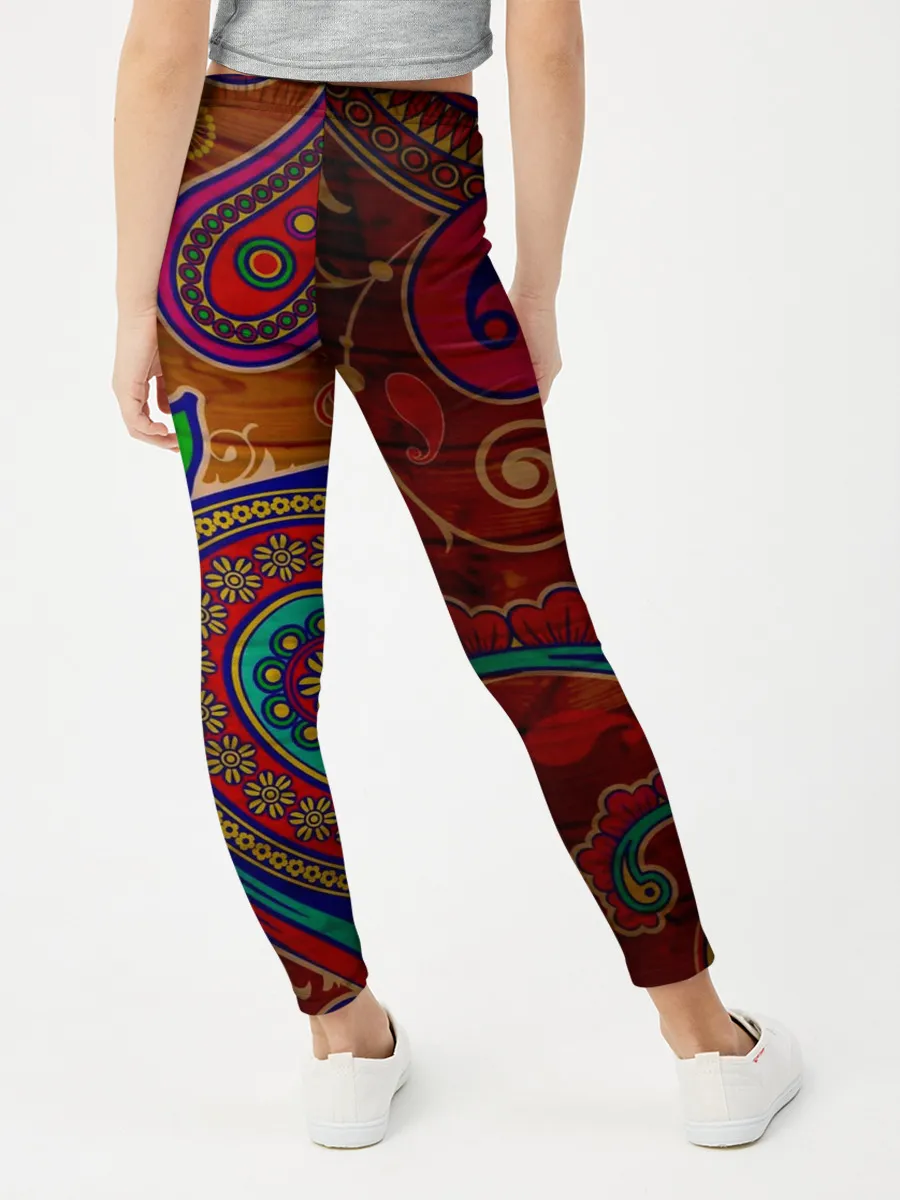 Леггинсы для девочки / узоры текстура фон