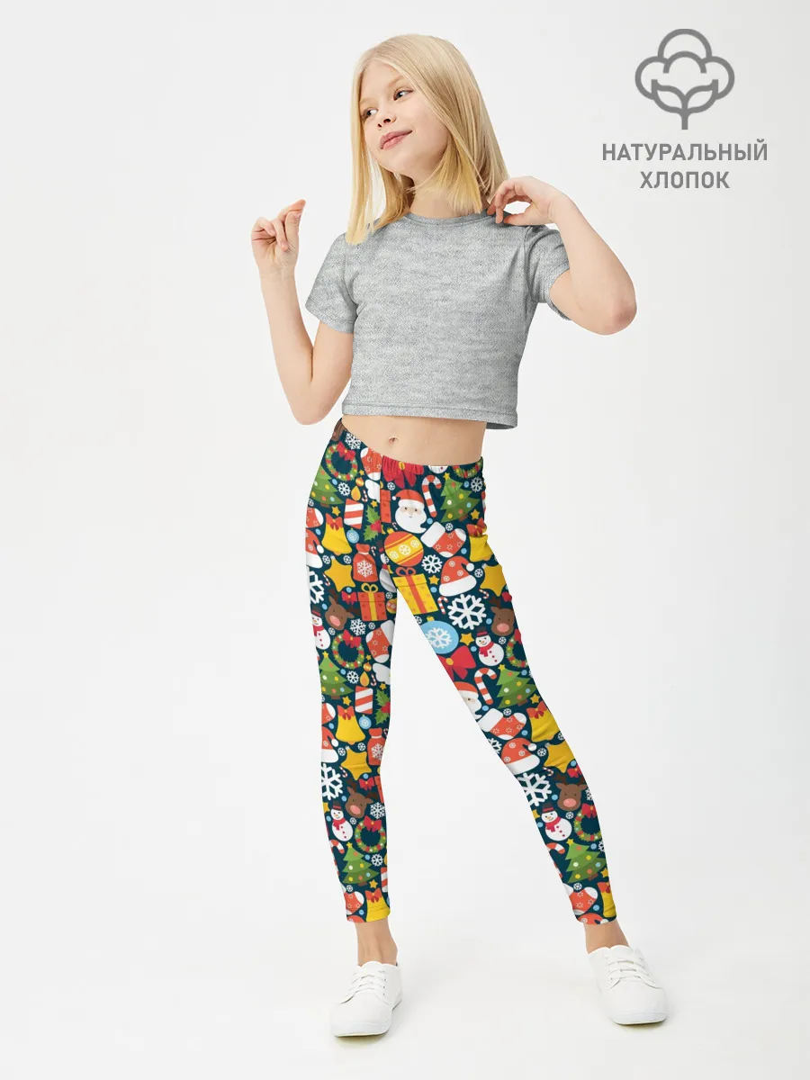 Леггинсы для девочки / Новый Год