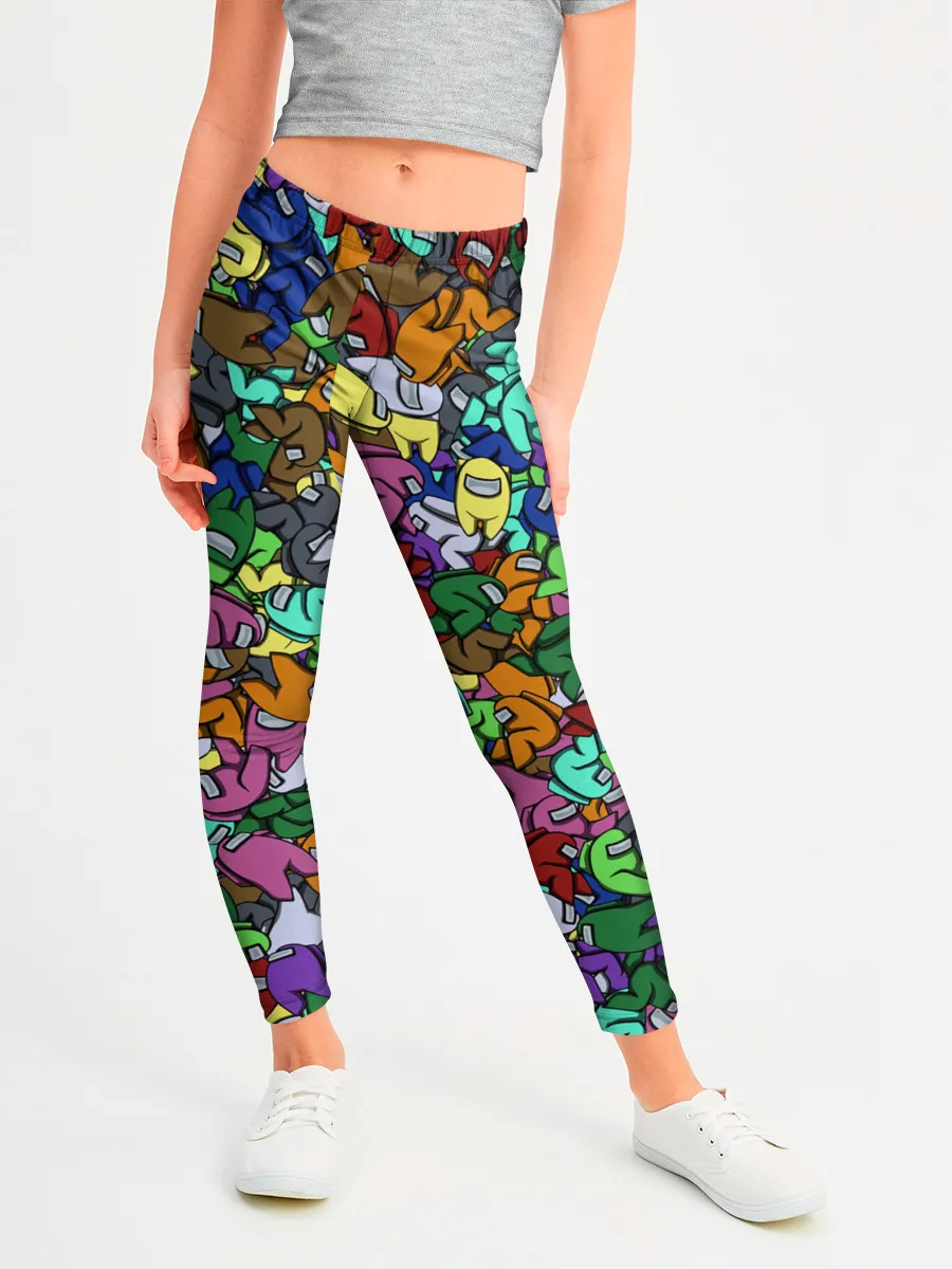 Леггинсы для девочки / Among Us Overload