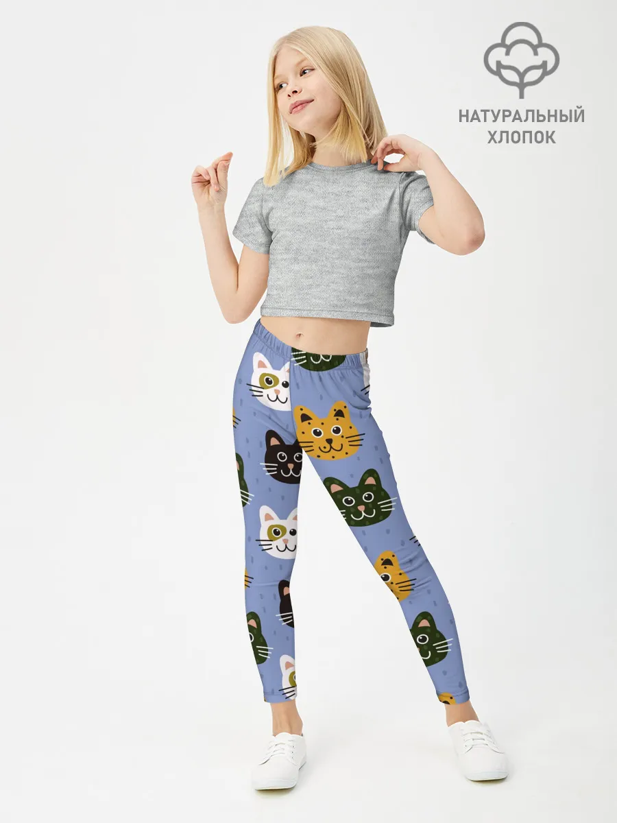 Леггинсы для девочки / Котики
