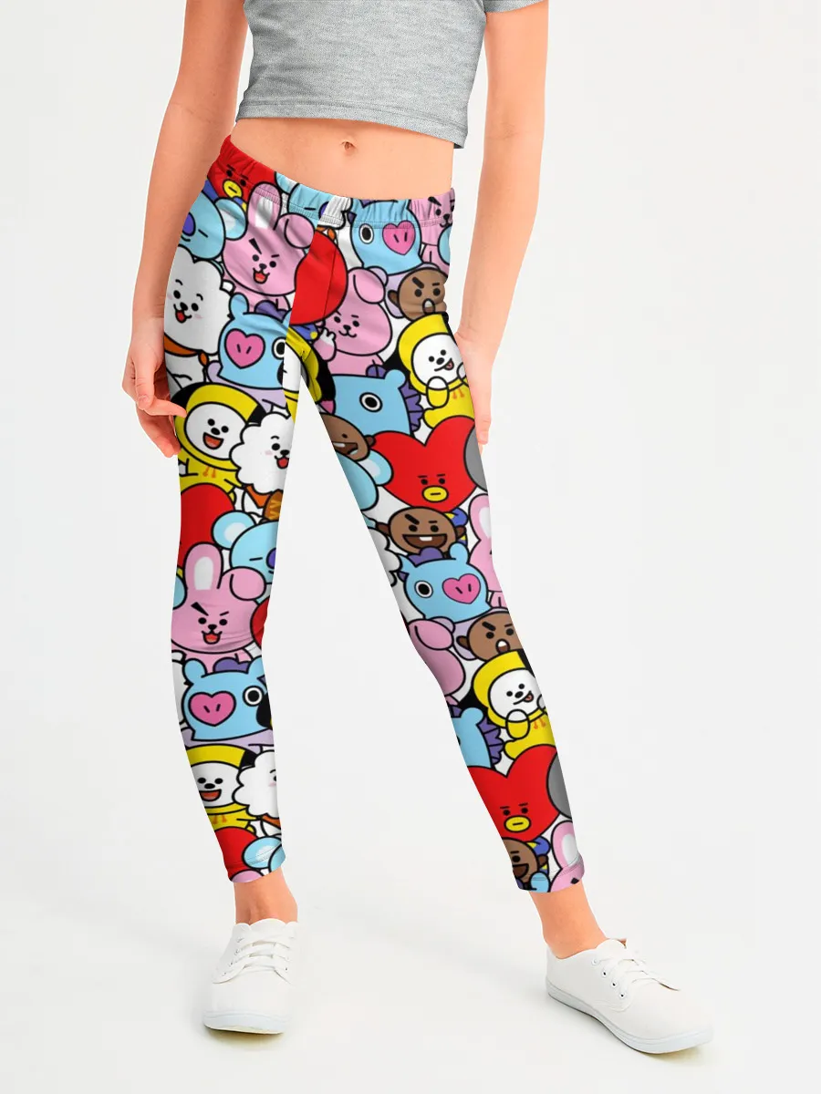 Леггинсы для девочки / BT21 / BTS