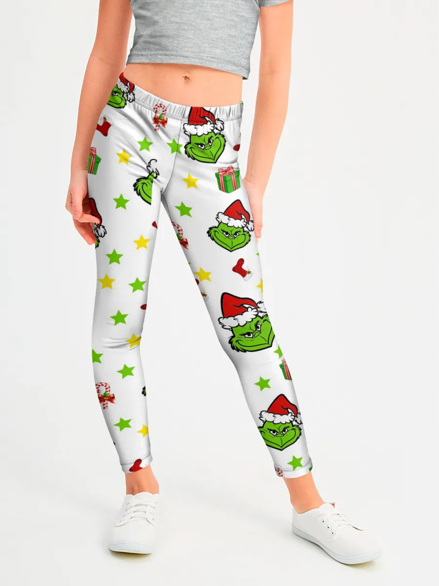 Леггинсы для девочки / Гринч