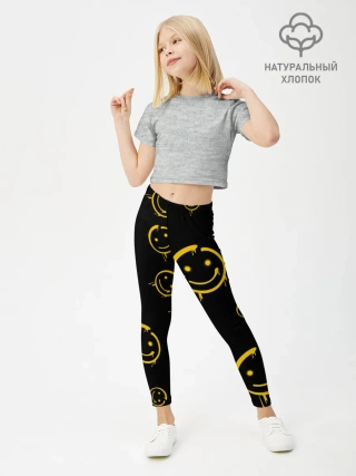 Леггинсы для девочки / Смайл