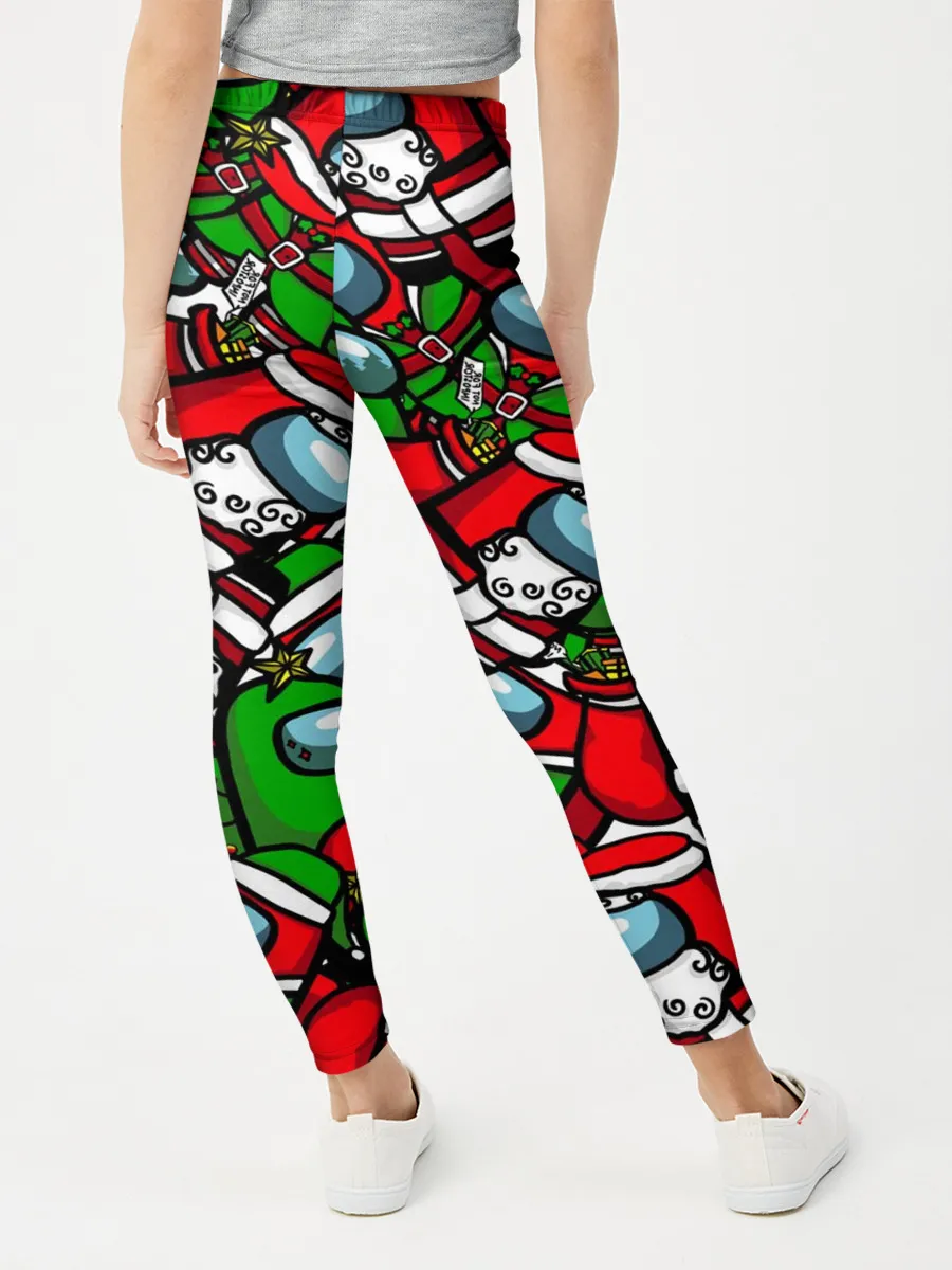 Леггинсы для девочки / НОВОГОДНИЙ AMONG US