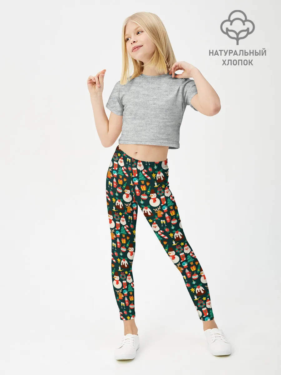 Леггинсы для девочки / Новый Год