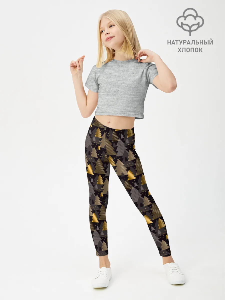 Леггинсы для девочки / Ёлочки