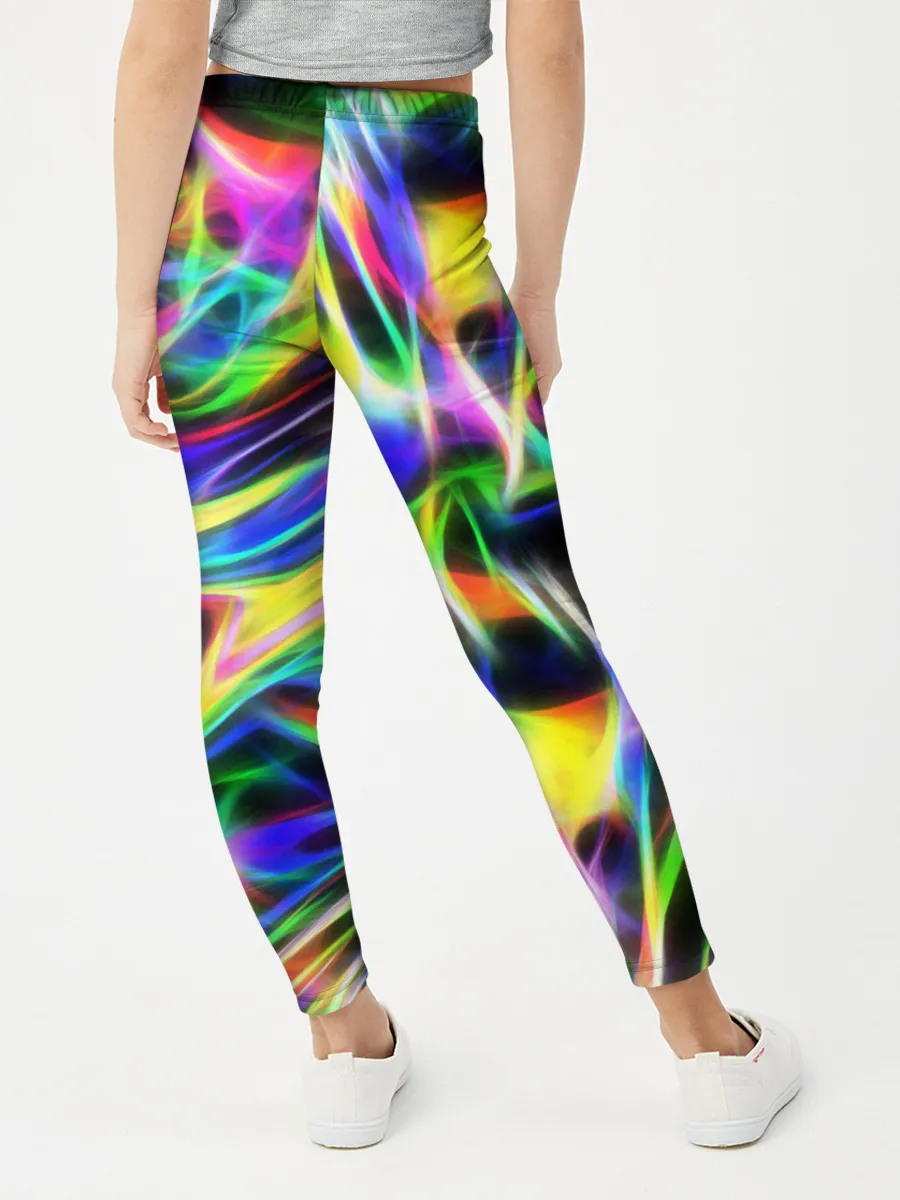 Леггинсы для девочки / Космическая хризонтема