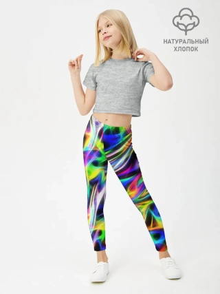 Леггинсы для девочки / Космическая хризонтема