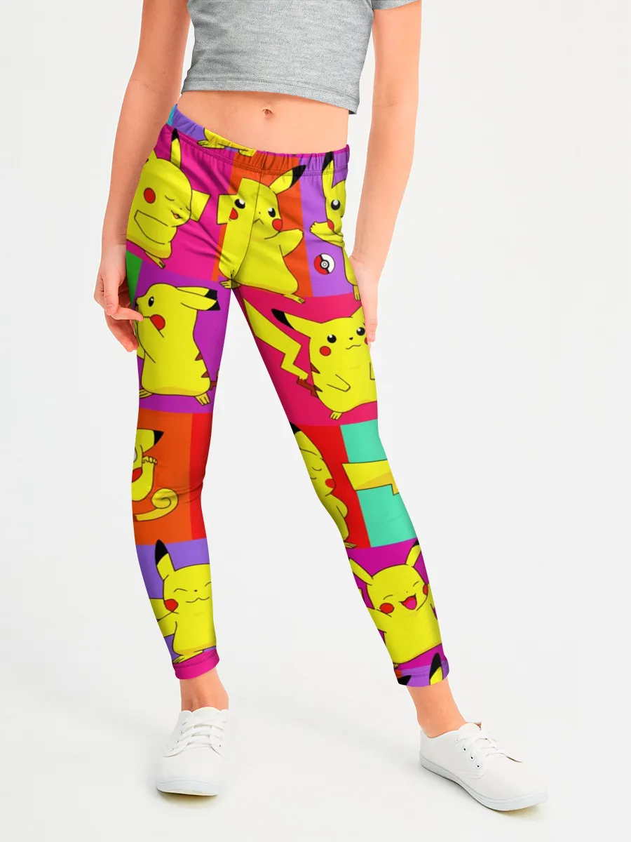 Леггинсы для девочки / ПИКАЧУ