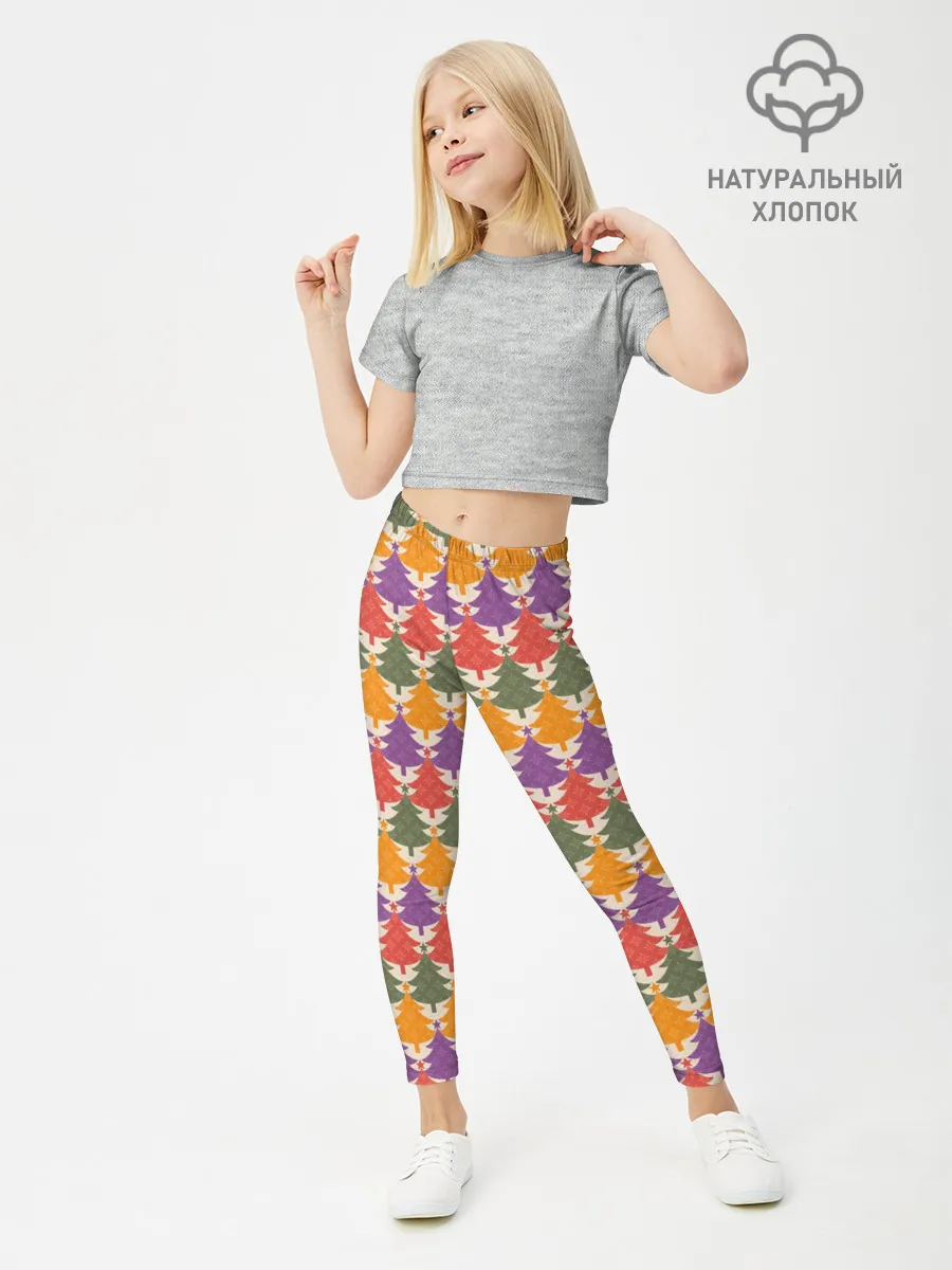 Леггинсы для девочки / Ёлочки