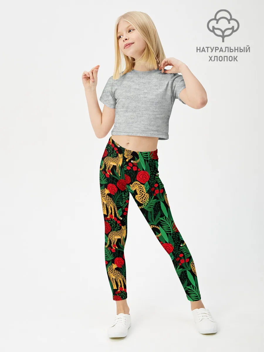 Леггинсы для девочки / Leopards | Леопардовый Паттерн