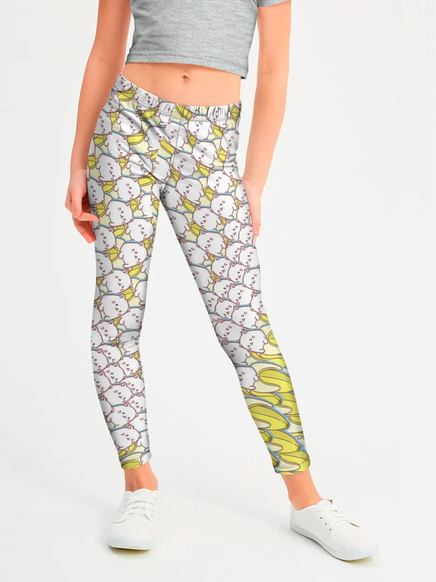 Леггинсы для девочки / Банана-котики
