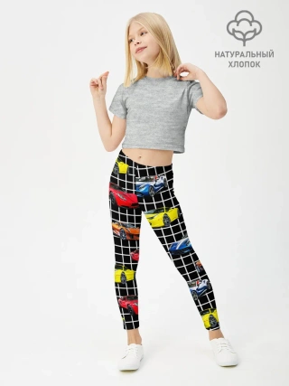 Леггинсы для девочки / Гоночные тачки