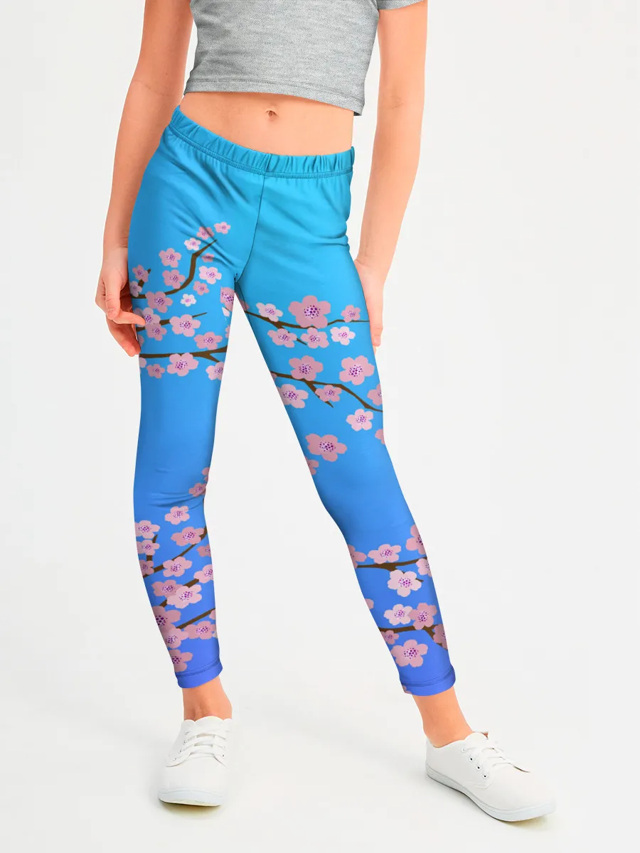 Леггинсы для девочки / Цветы сакуры