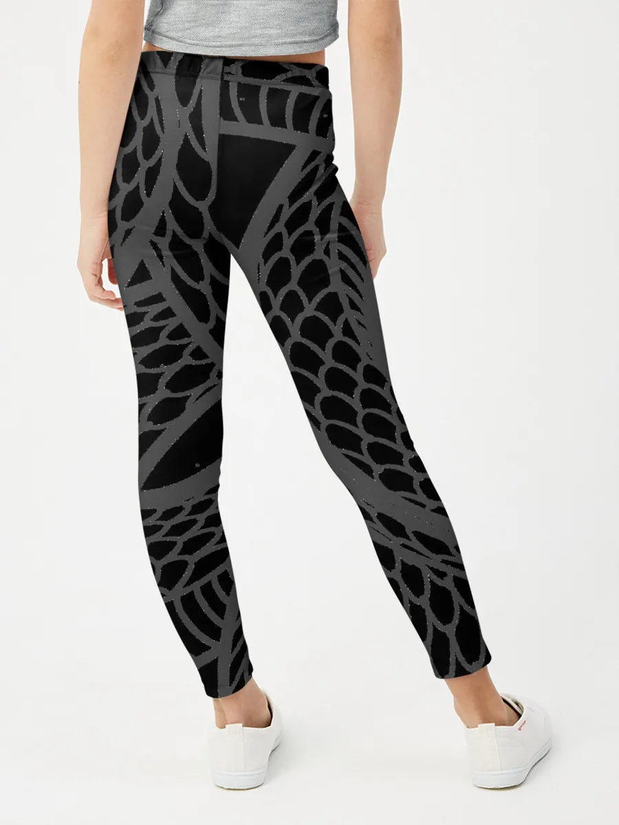 Леггинсы для девочки / Змеиная шкура