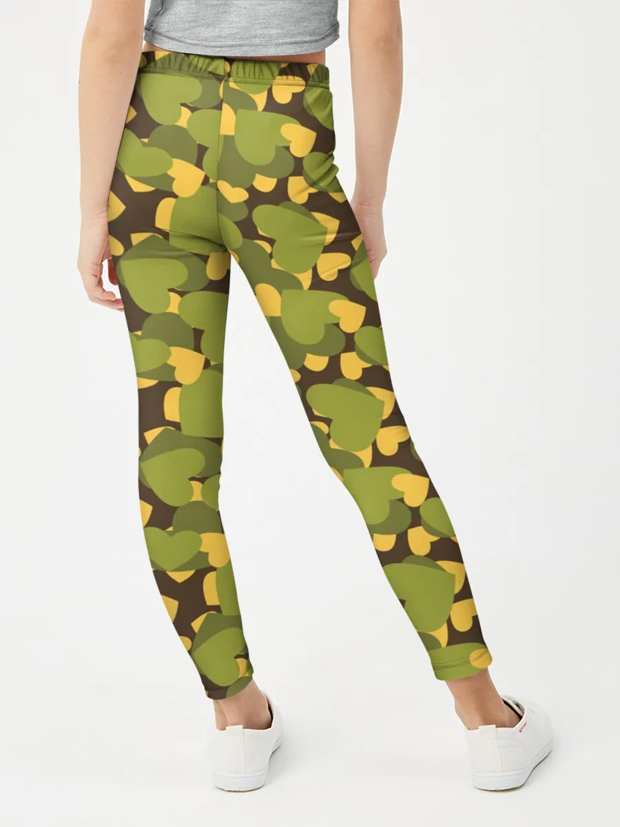 Леггинсы для девочки / Сердечки