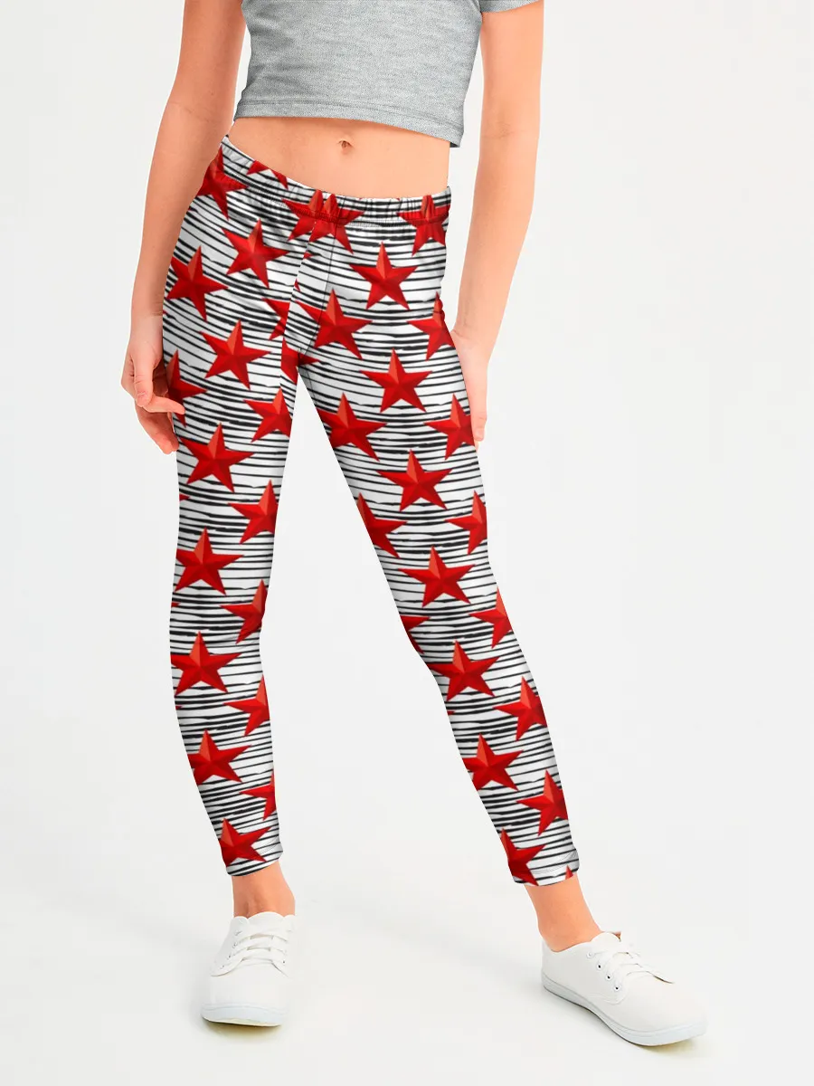 Леггинсы для девочки / День защитника Отечества