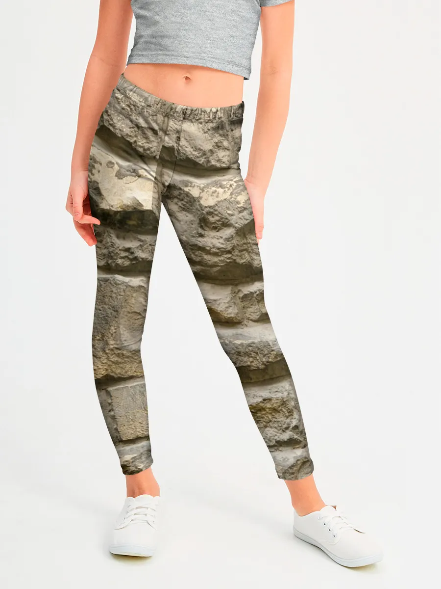 Леггинсы для девочки / Неровные блоки