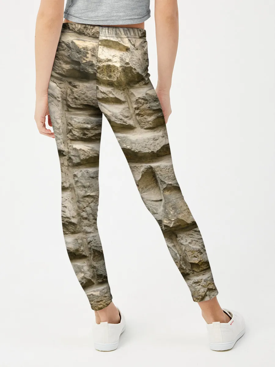 Леггинсы для девочки / Неровные блоки