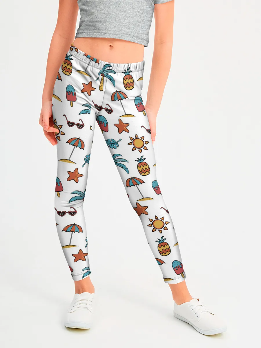Леггинсы для девочки / Летний паттерн