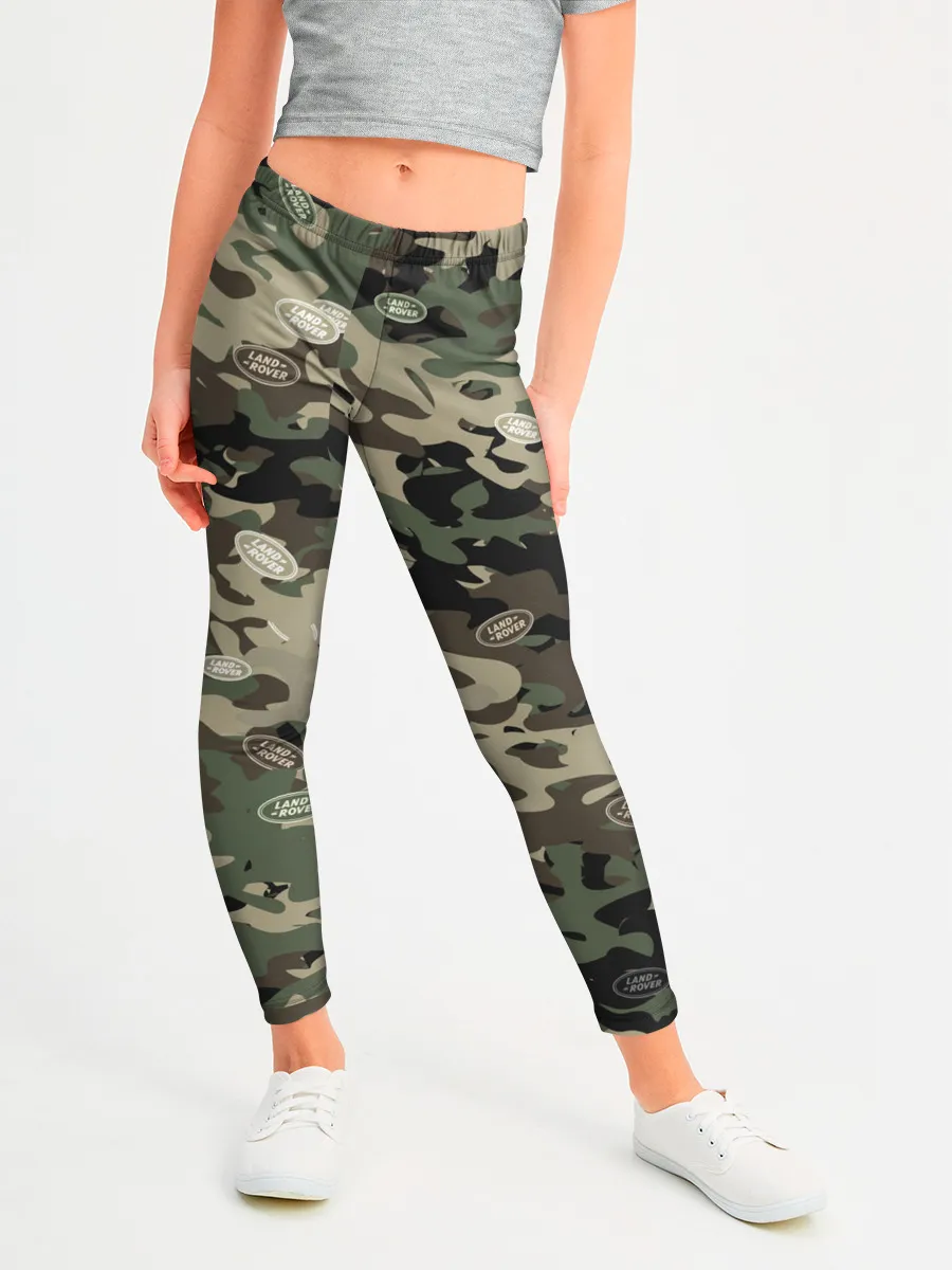 Леггинсы для девочки / Камуфляж Land Rover