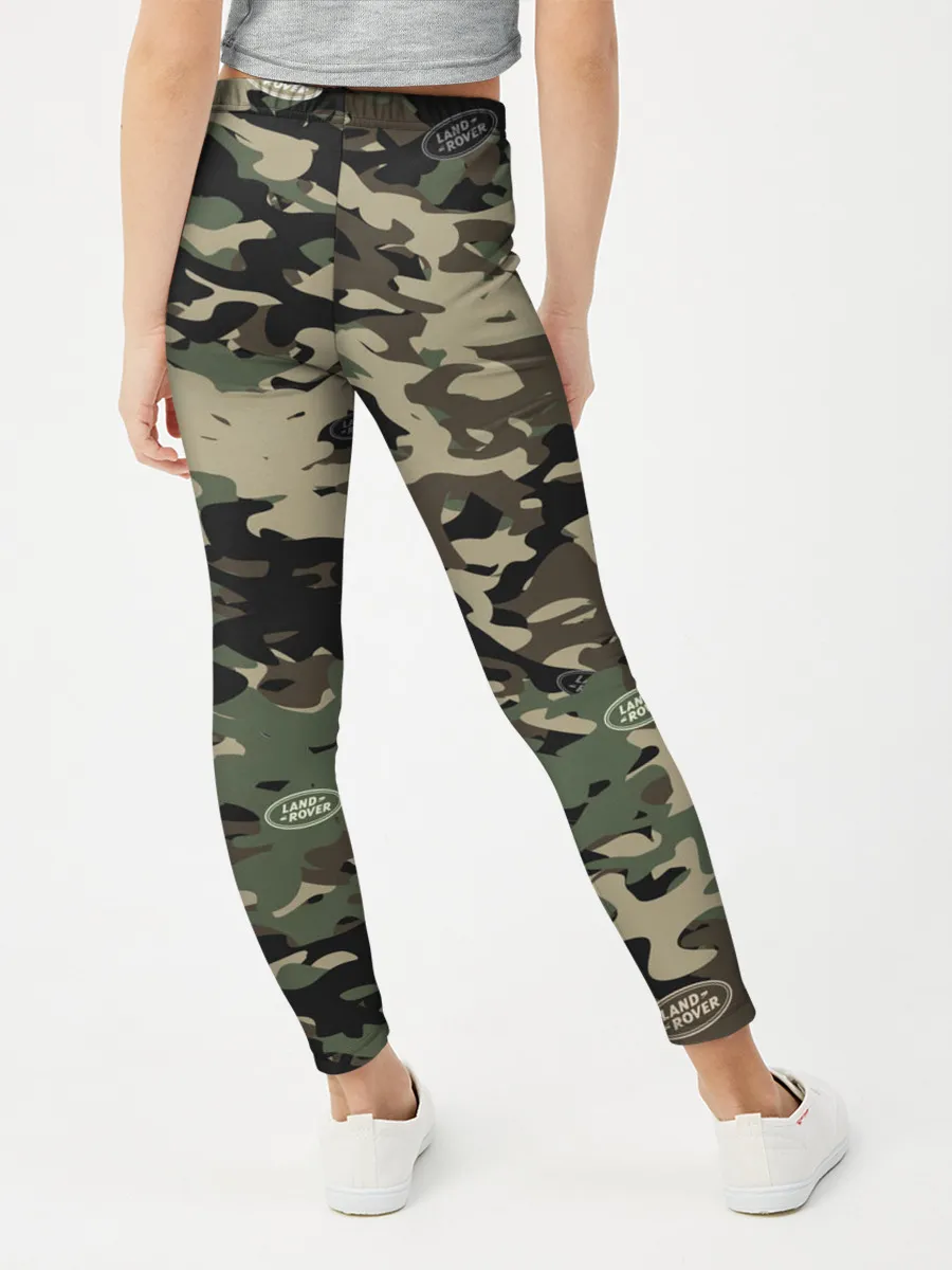 Леггинсы для девочки / Камуфляж Land Rover