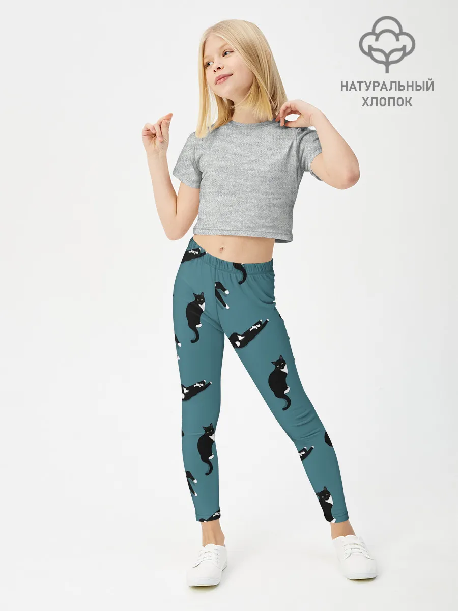 Леггинсы для девочки / Коты и кошечки