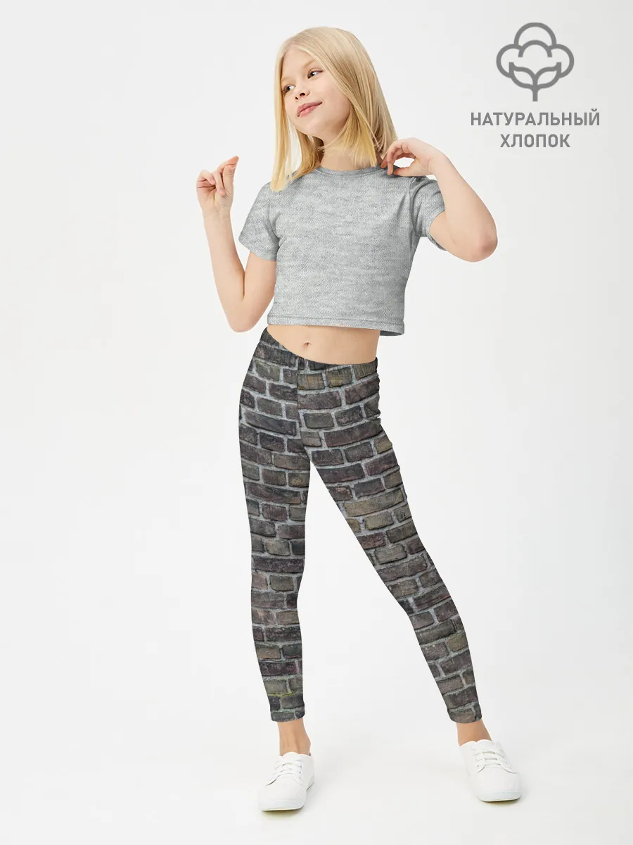 Леггинсы для девочки / кирпич