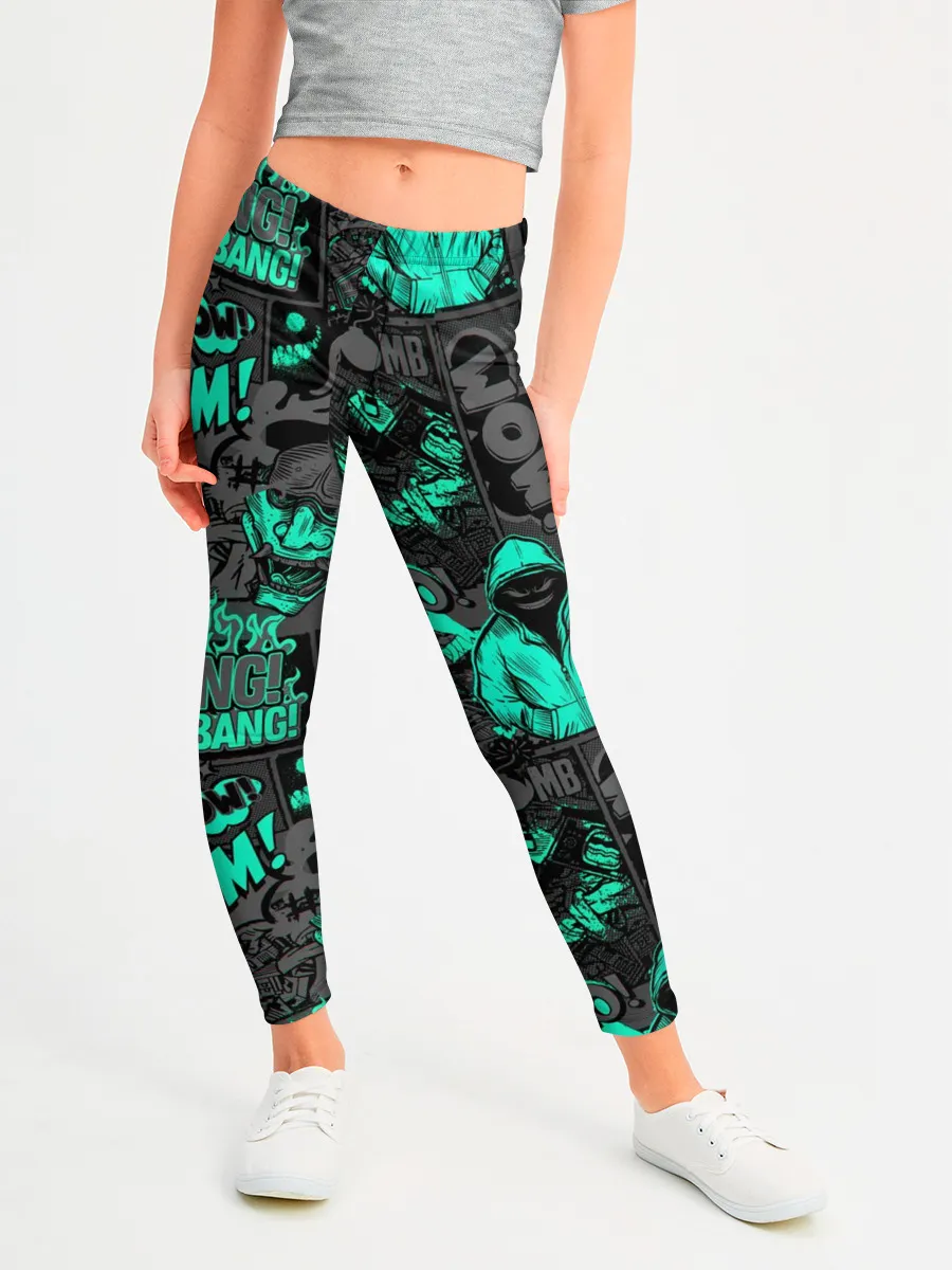 Леггинсы для девочки / Comics Style