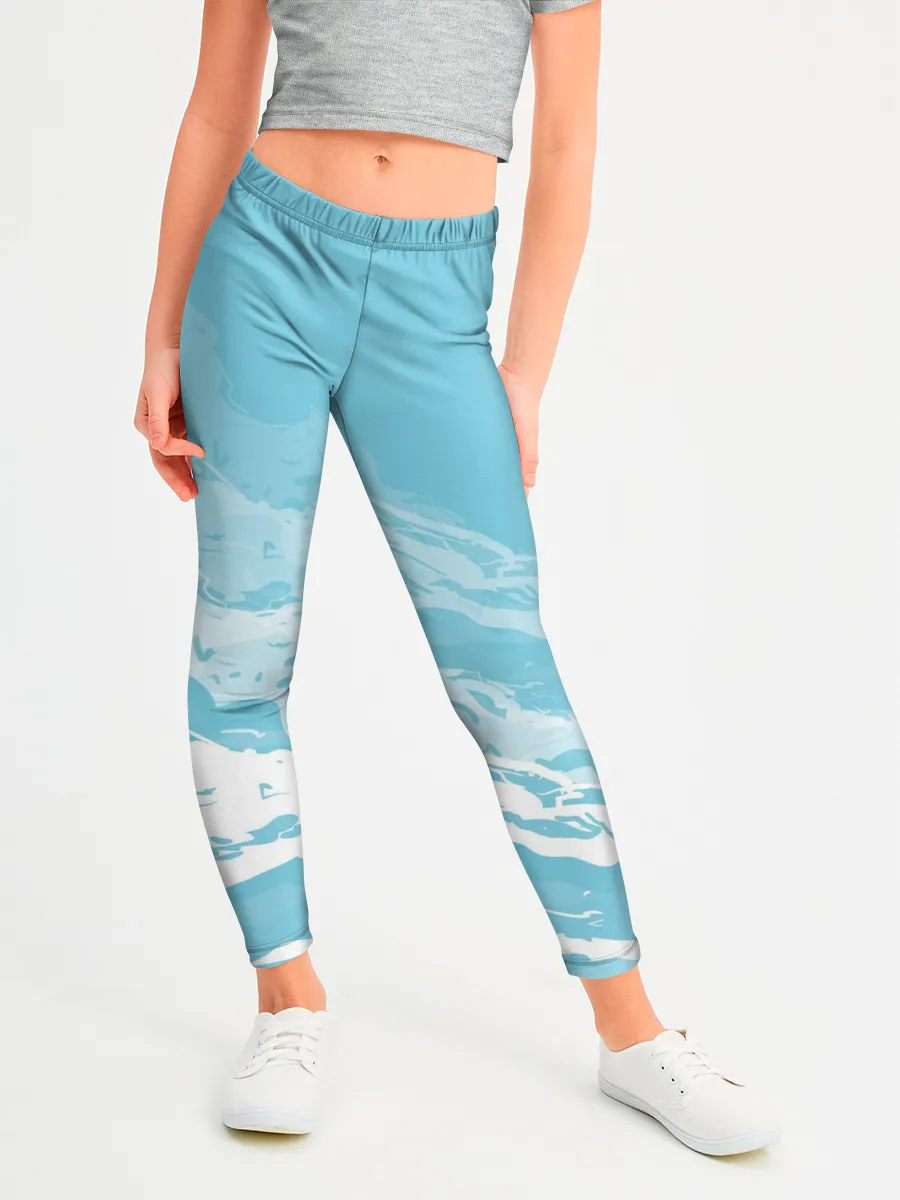 Леггинсы для девочки / Волны