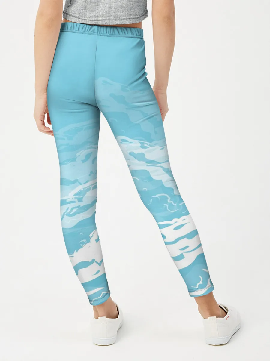 Леггинсы для девочки / Волны