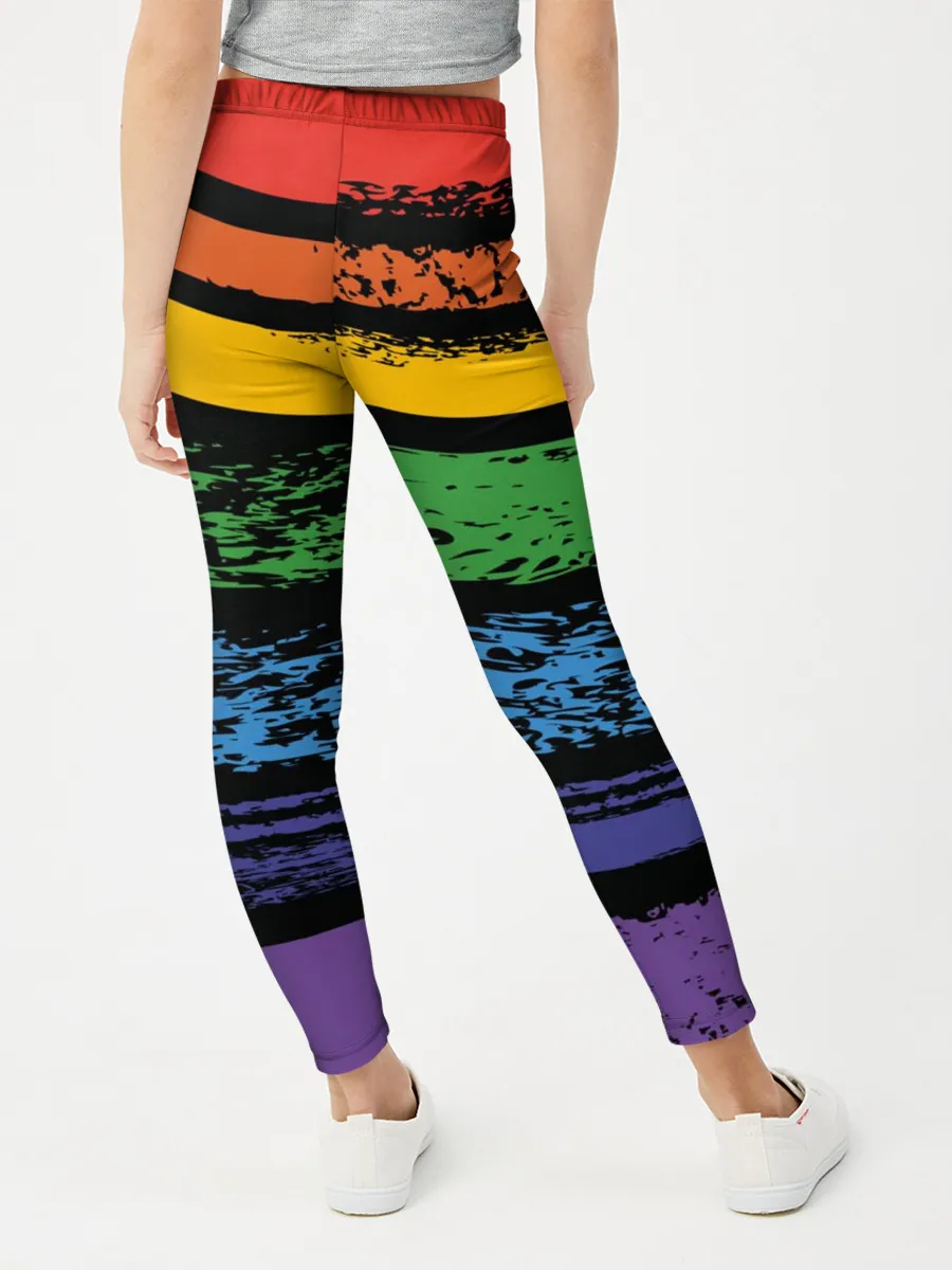 Леггинсы для девочки / Радуга