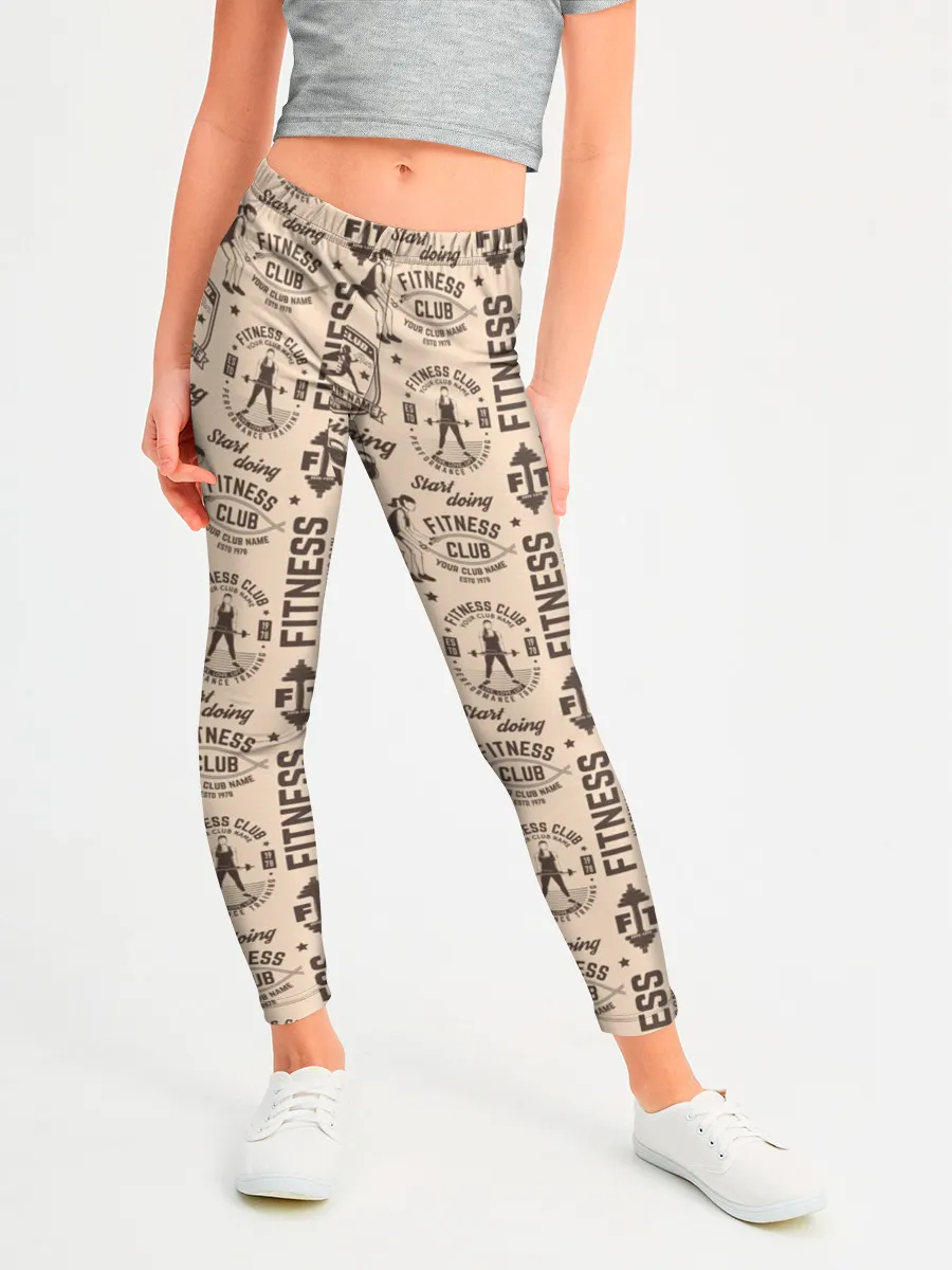 Леггинсы для девочки / Fitness