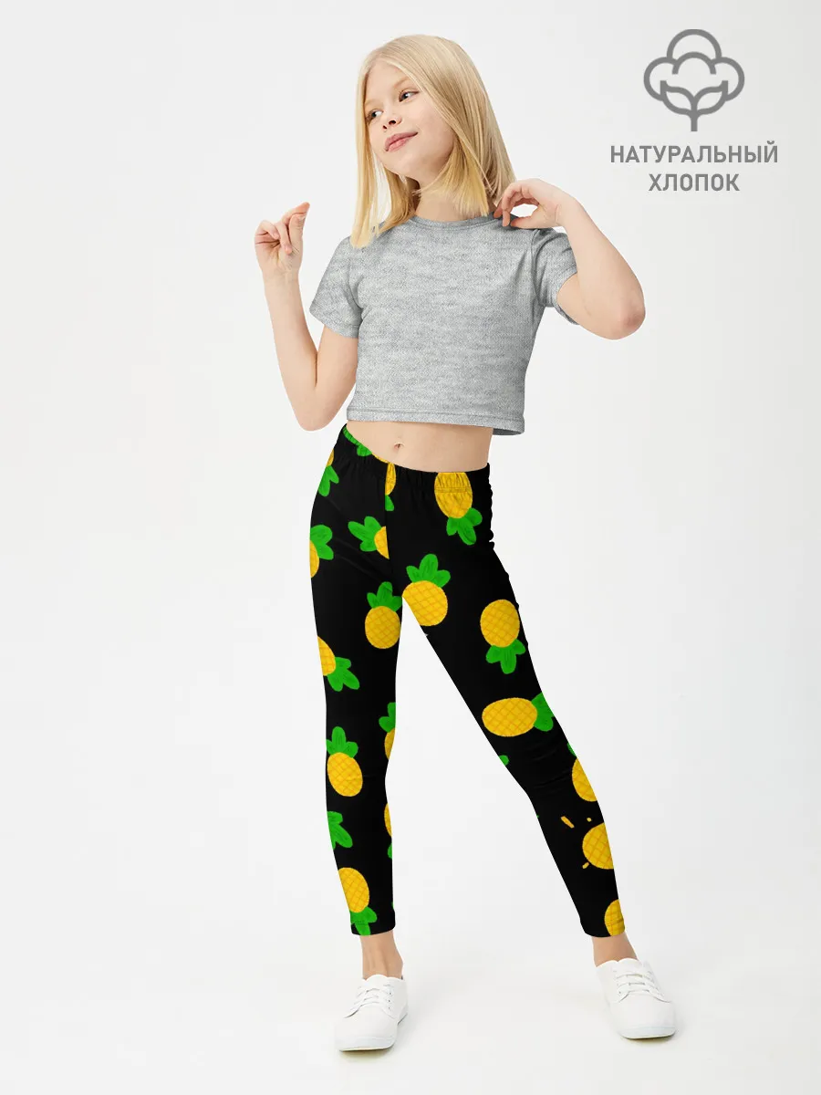 Леггинсы для девочки / Ананасы