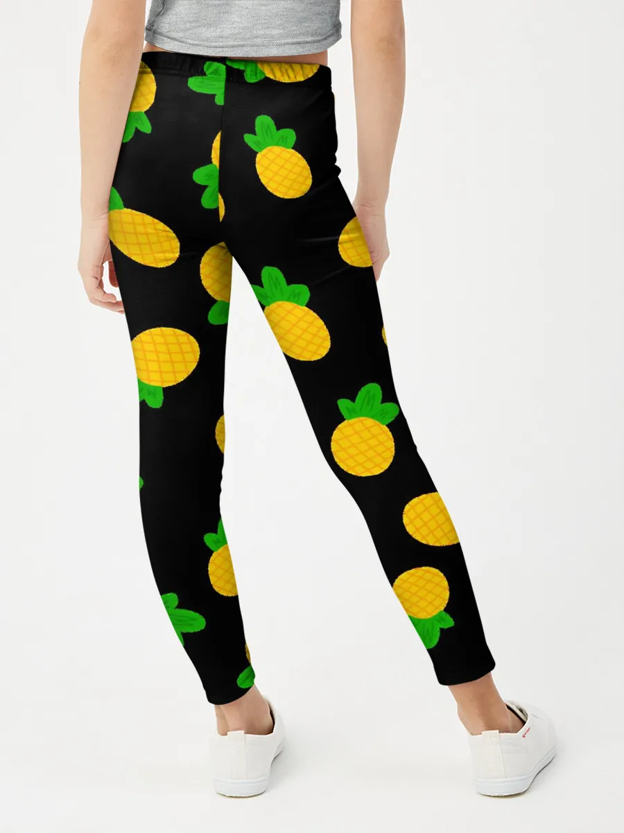 Леггинсы для девочки / Ананасы