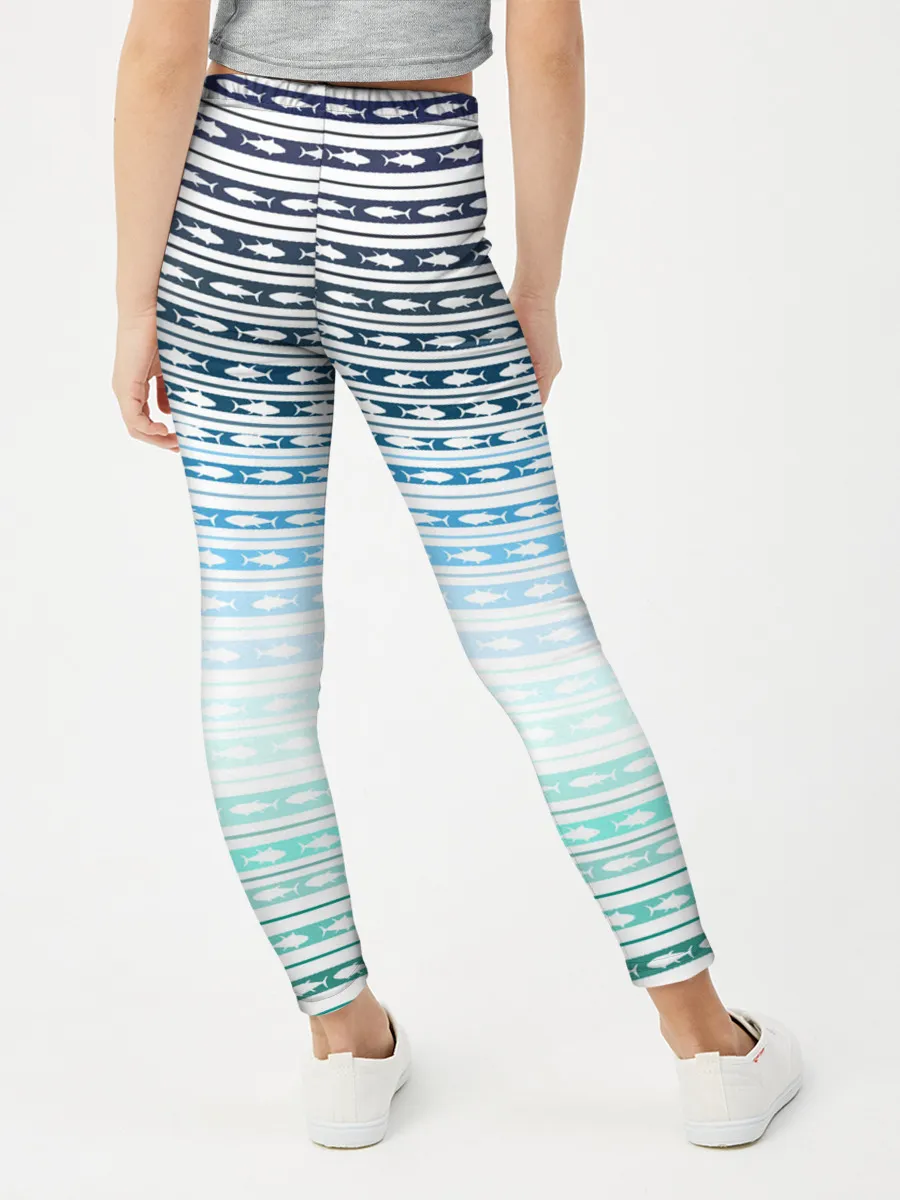 Леггинсы для девочки / Sunset fish