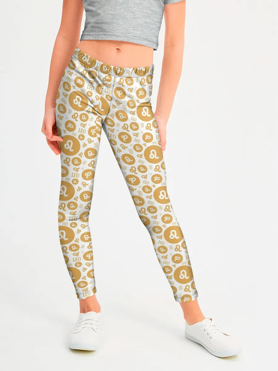 Леггинсы для девочки / Лев
