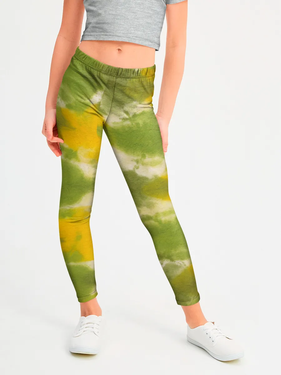 Леггинсы для девочки / разводы краски