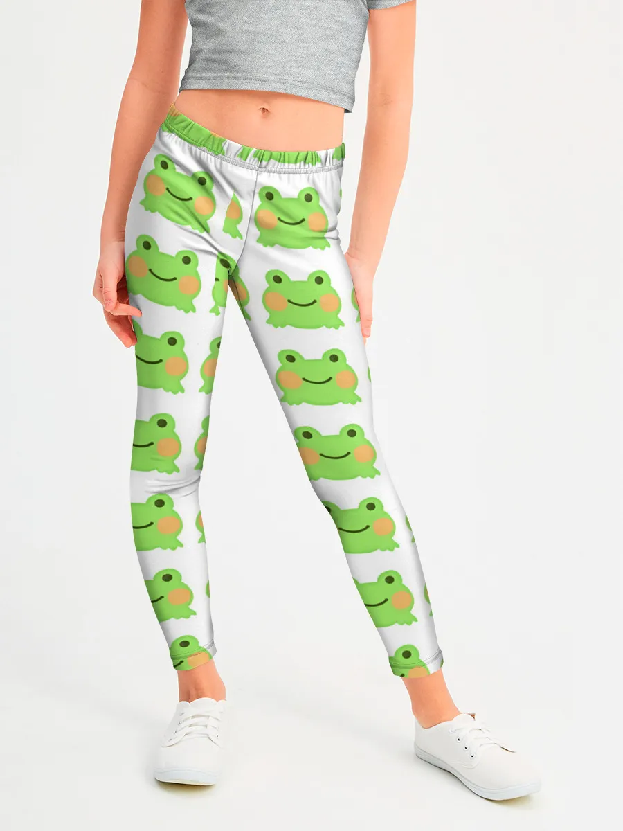 Леггинсы для девочки / лягушка