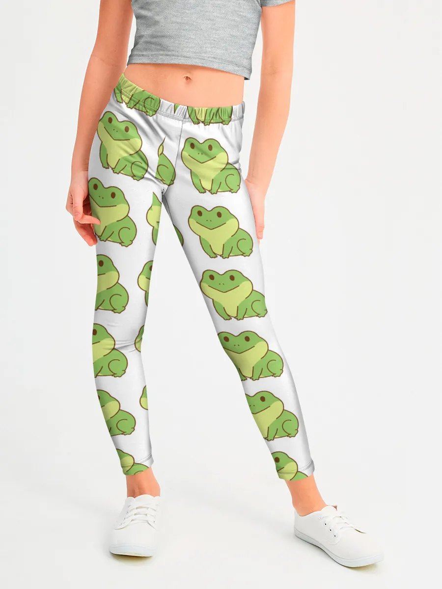 Леггинсы для девочки / лягушки