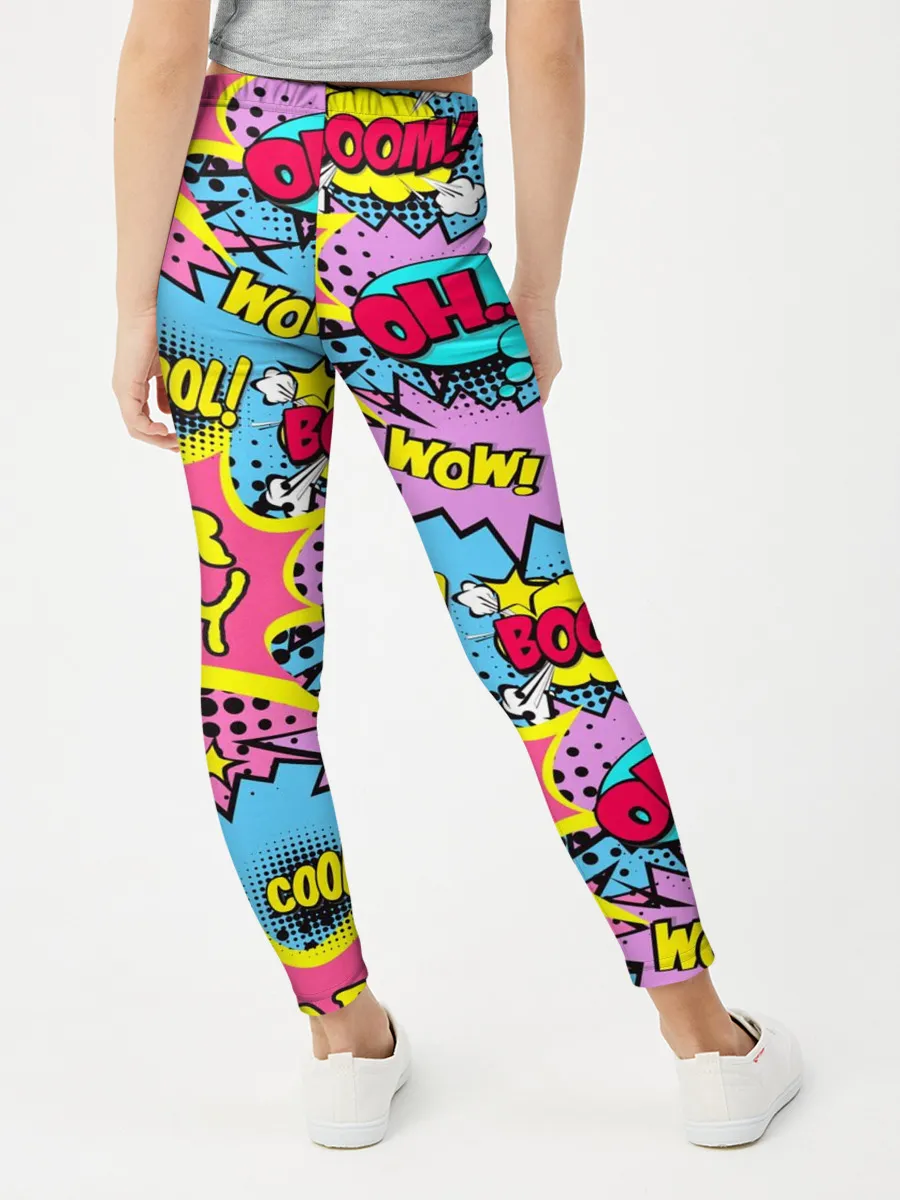 Леггинсы для девочки / Year baby Pop art print