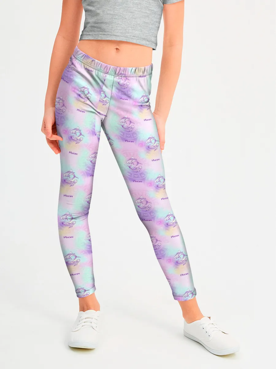 Леггинсы для девочки / Рыбы