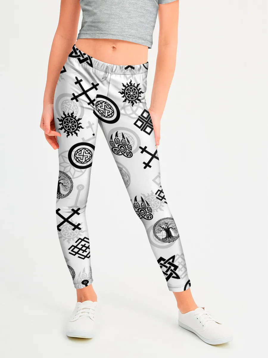 Леггинсы для девочки / СЛАВЯНСКИЕ РУНЫ