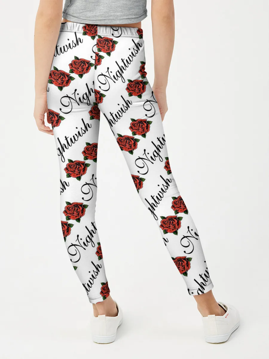Леггинсы для девочки / Nightwish Roses / Найтвиш