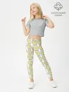 Леггинсы для девочки / милые лягушки