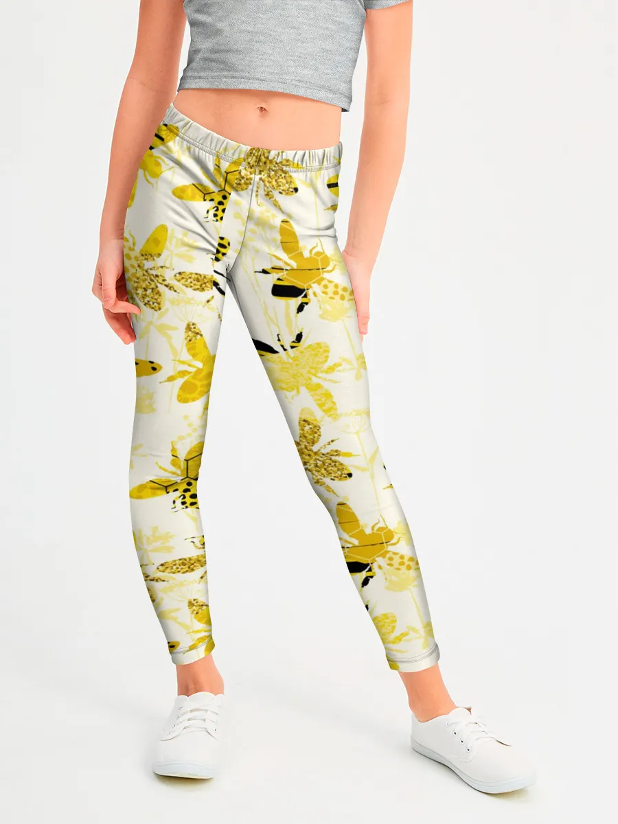 Леггинсы для девочки / Разные Пчелы
