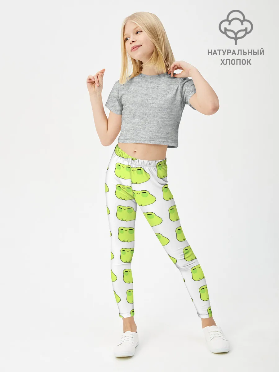 Леггинсы для девочки / лягушечки