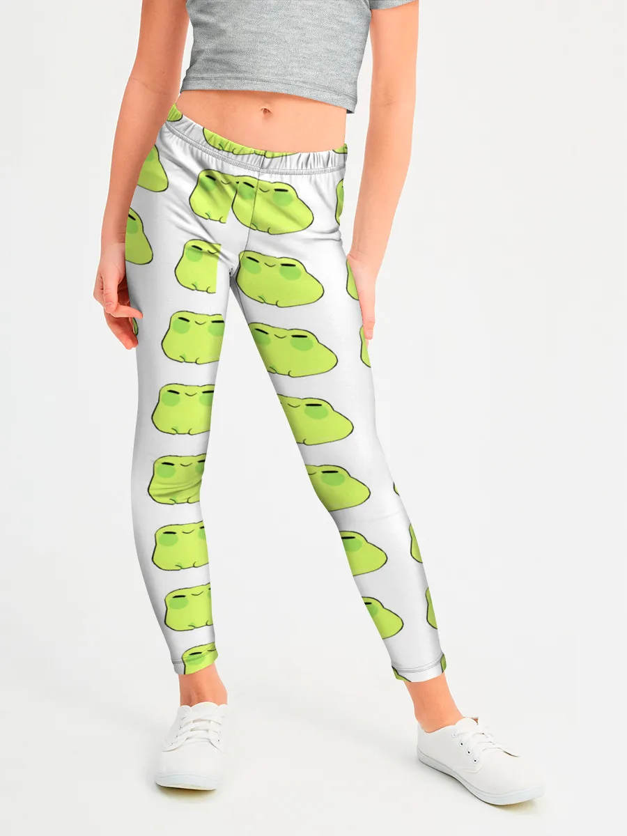 Леггинсы для девочки / лягушечки