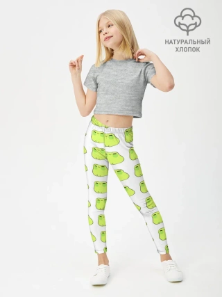 Леггинсы для девочки / лягушечки