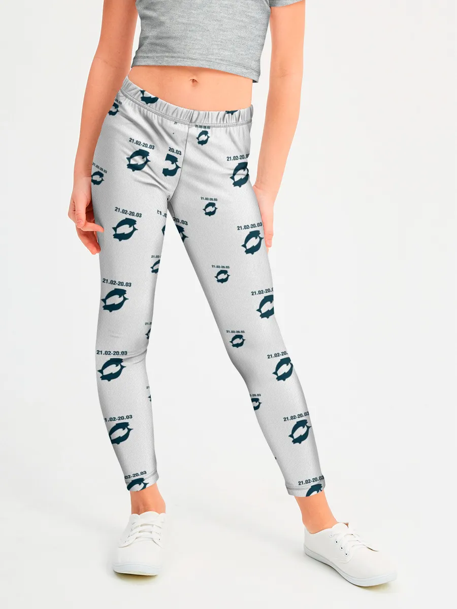 Леггинсы для девочки / Рыбы